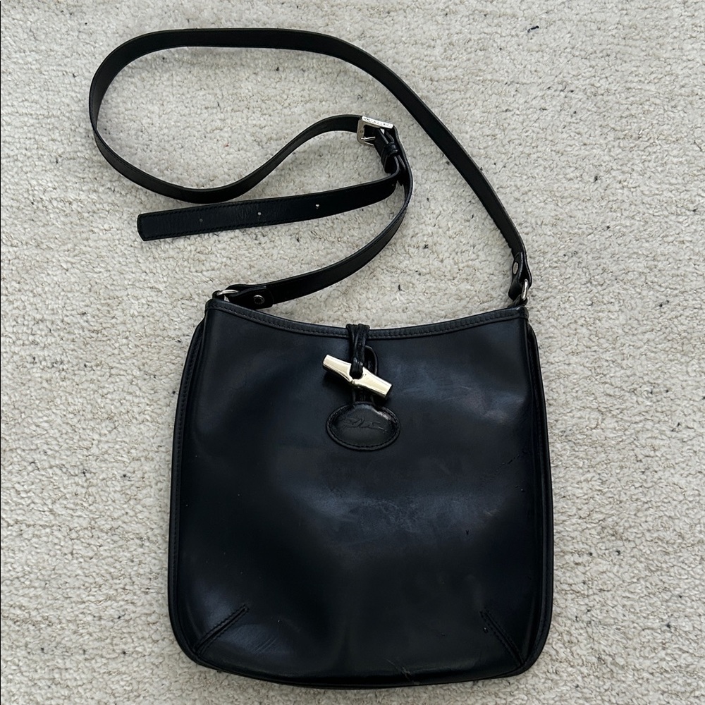 Longchamp Roseau crossbody saddle bag